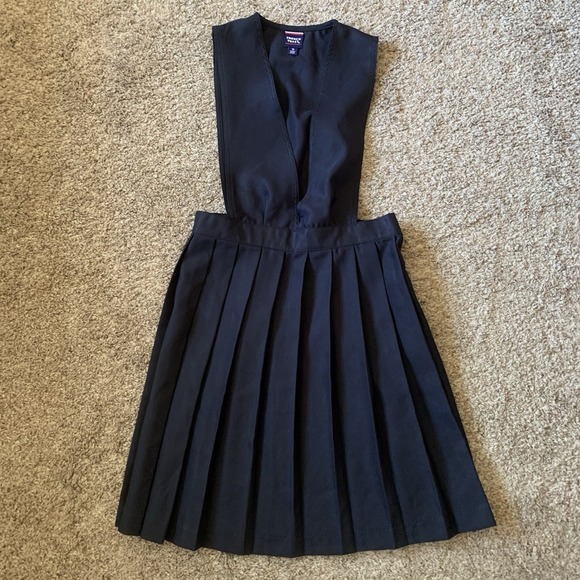 French Toast Other - French Toast Girls Uniform Jumper Girls Size 14 Navy Blue Pleated V-neck